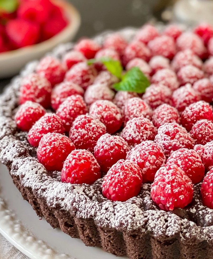 Chocolate Raspberry Tart