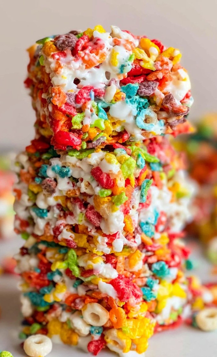 Fruity Pebbles Rice Krispie Treats