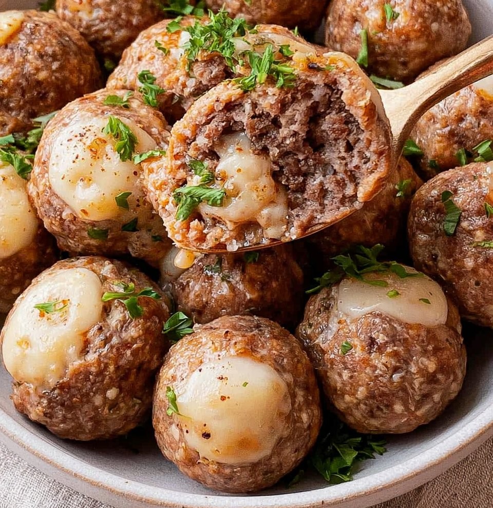 Cheese Stuffed Meatballs