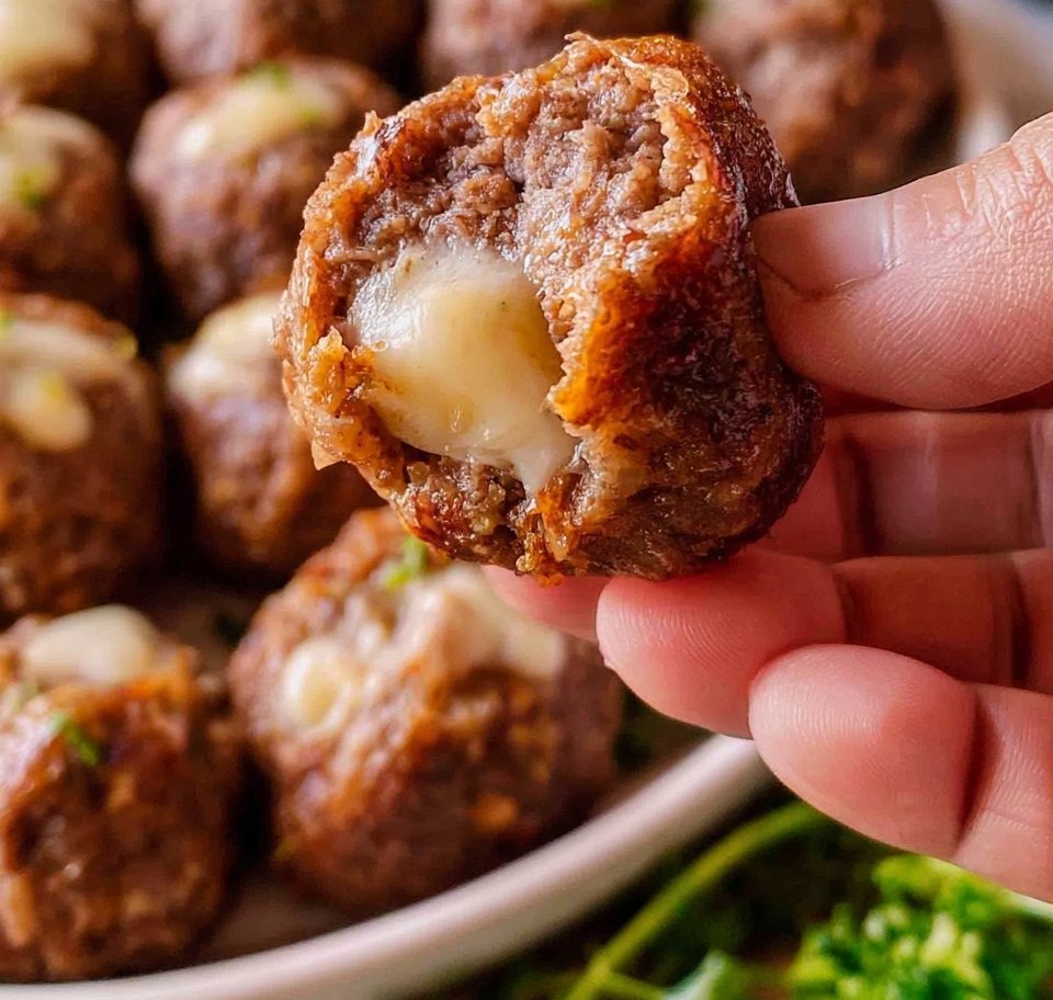 Cheese Stuffed Meatballs