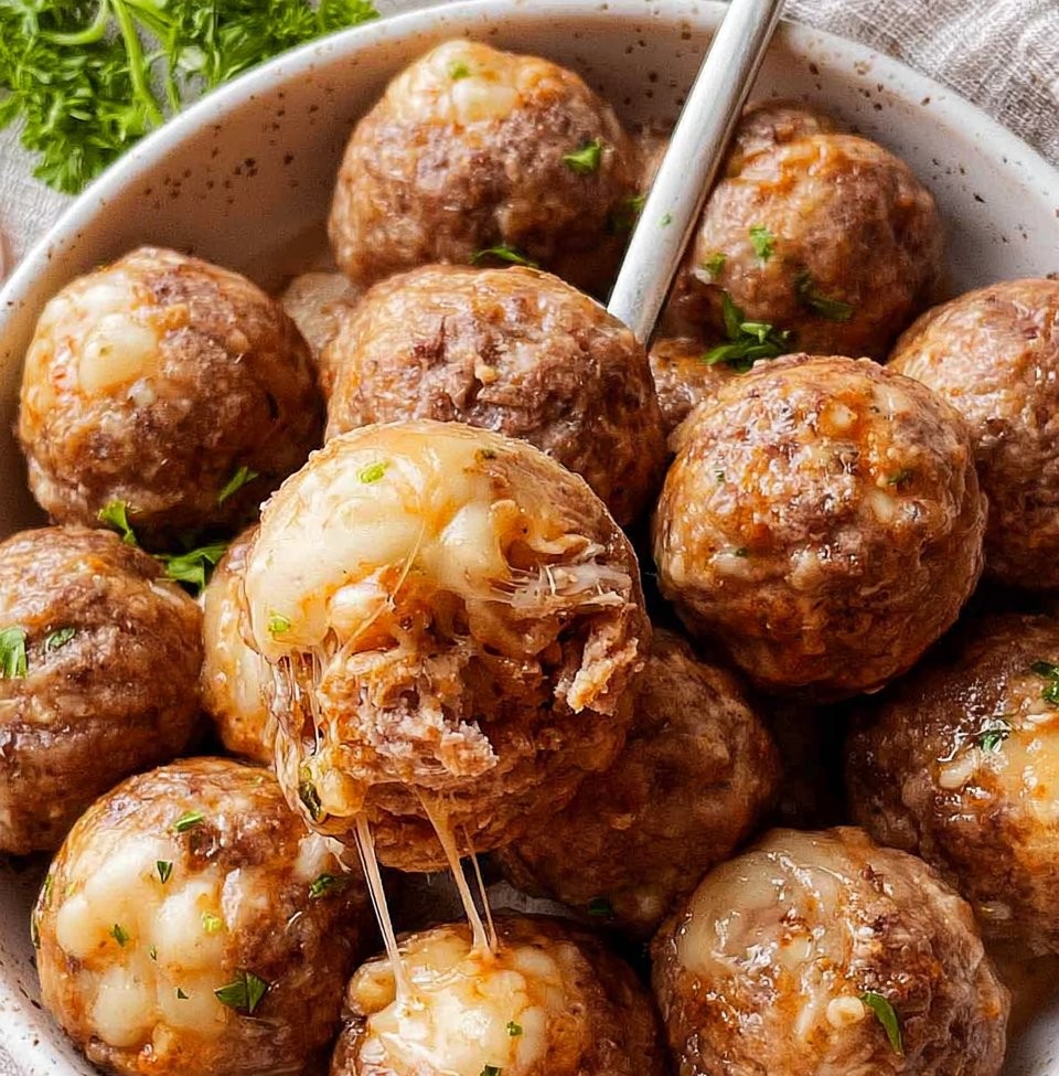 Cheese Stuffed Meatballs