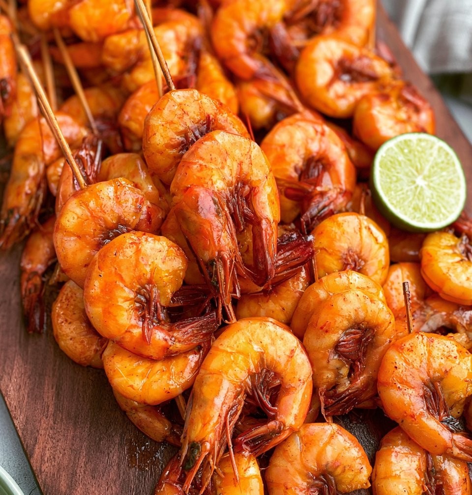 Chipotle Honey Shrimp Skewers