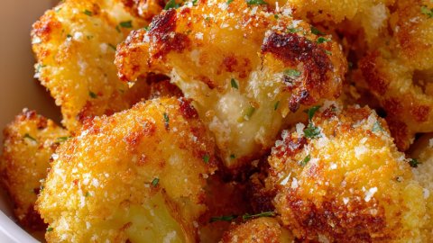 Parmesan Cauliflower Bites