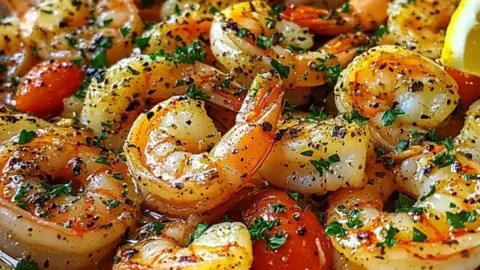 Savory Mediterranean Shrimp Skillet for Effortless Dinner Joy