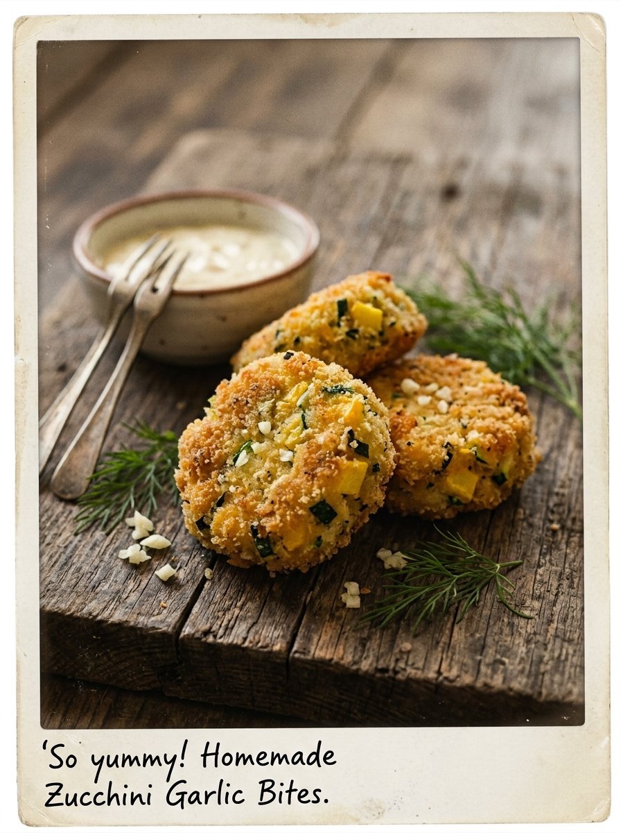 Zucchini Garlic Bites