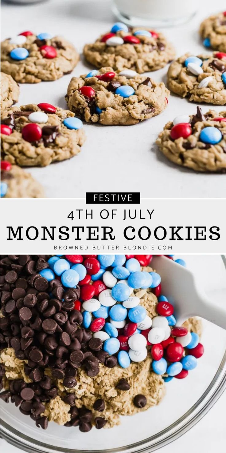 Fourth of July Monster Cookies