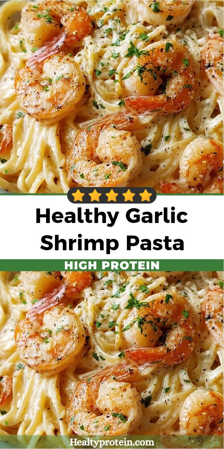 Creamy Garlic Shrimp Pasta