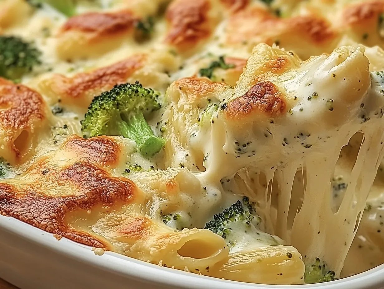 Chicken and Broccoli Baked Alfredo