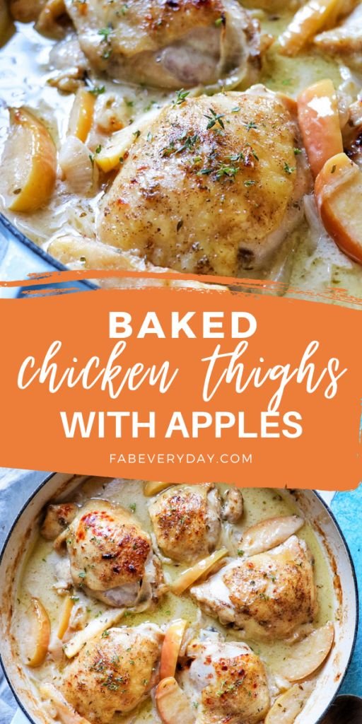 Baked Chicken with Apples (this baked apple chicken is the perfect fall dinner recipe)