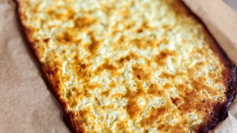 High Protein Cottage Cheese Flatbread (Gluten-Free, Keto, Low Carb)