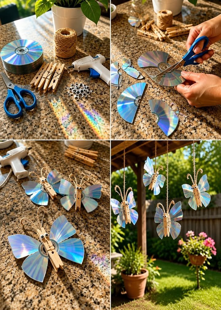 Crafting Shimmering Butterflies