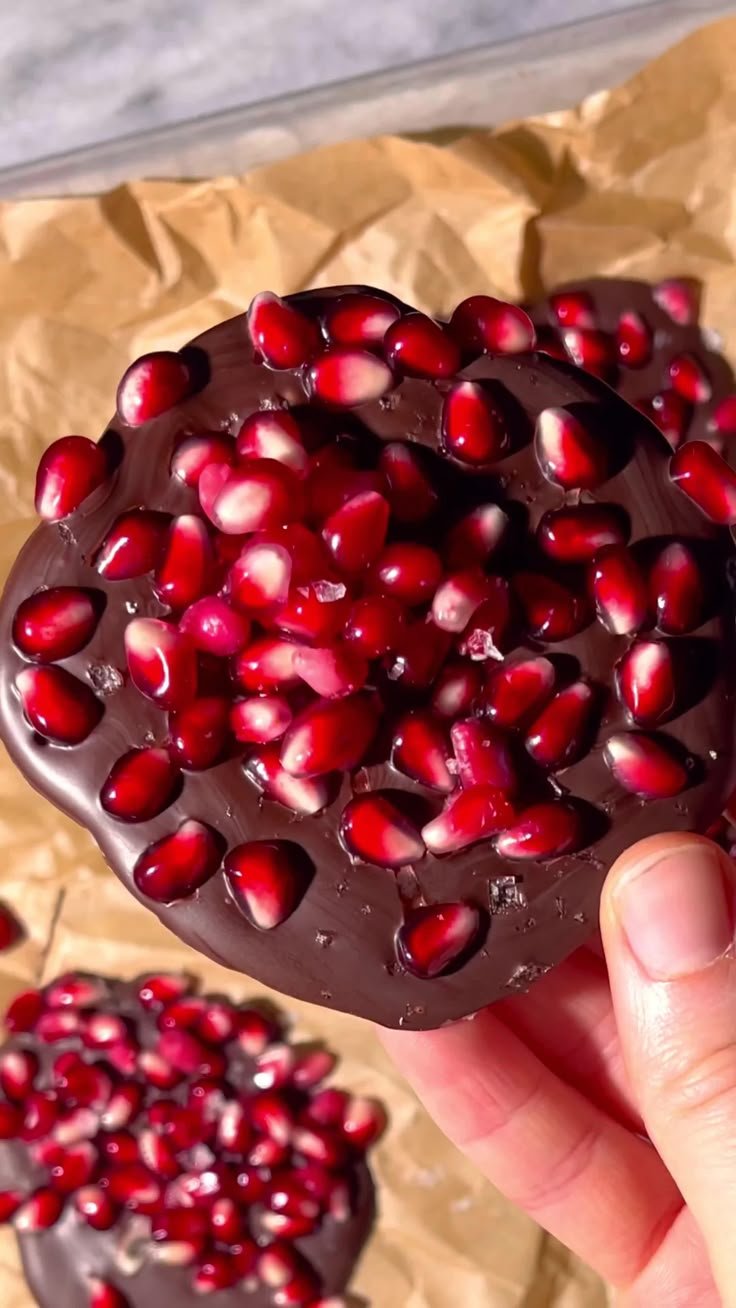 Gourmet Pomegranate Dark Chocolate Bites