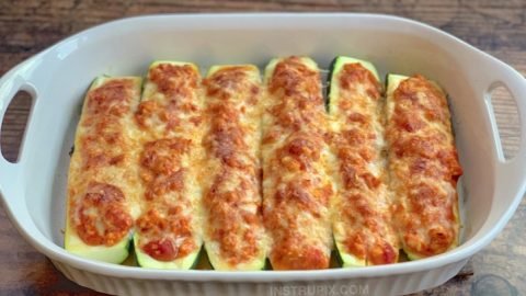 Keto Chicken Parmesan Zucchini Boats (Easy & Healthy!)