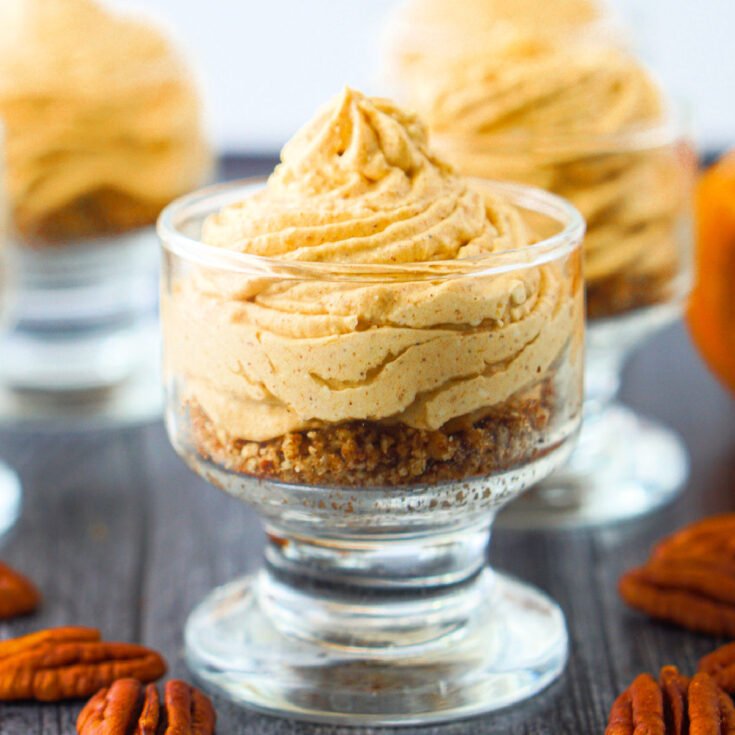 No-Bake Keto Pumpkin Cheesecake