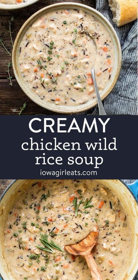 Creamy Crockpot Chicken Wild Rice Soup | Hearty Comfort Food