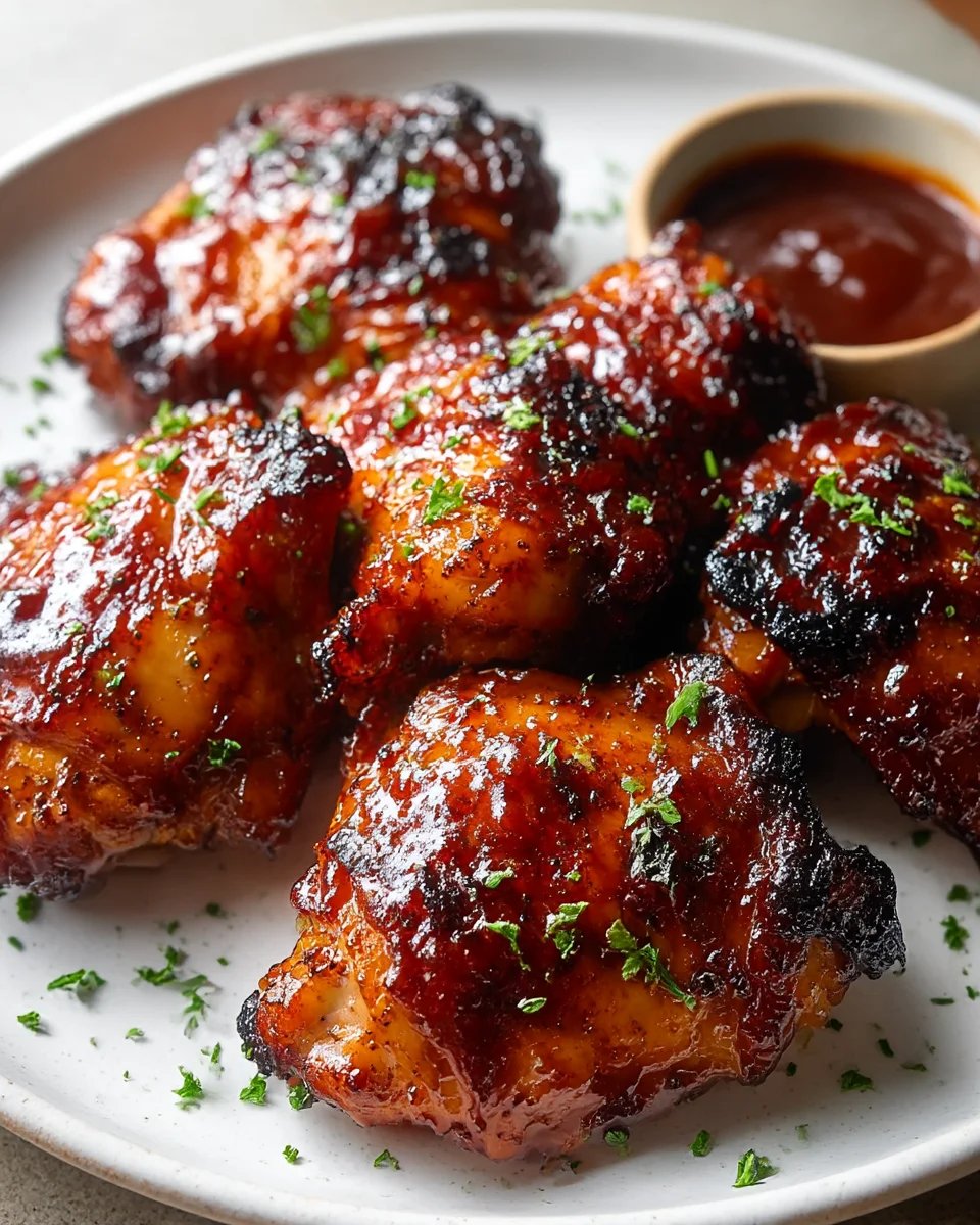 Sweet and Sticky BBQ Chicken Thighs