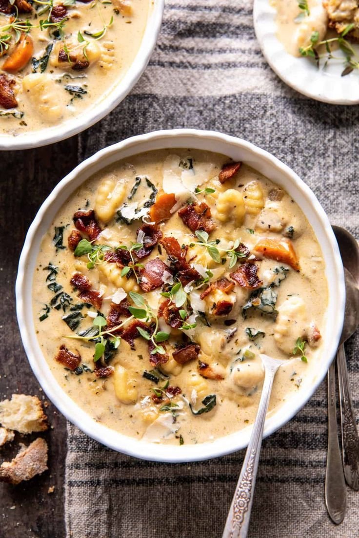 Creamy Gnocchi Soup with Rosemary Bacon | Half Baked Harvest