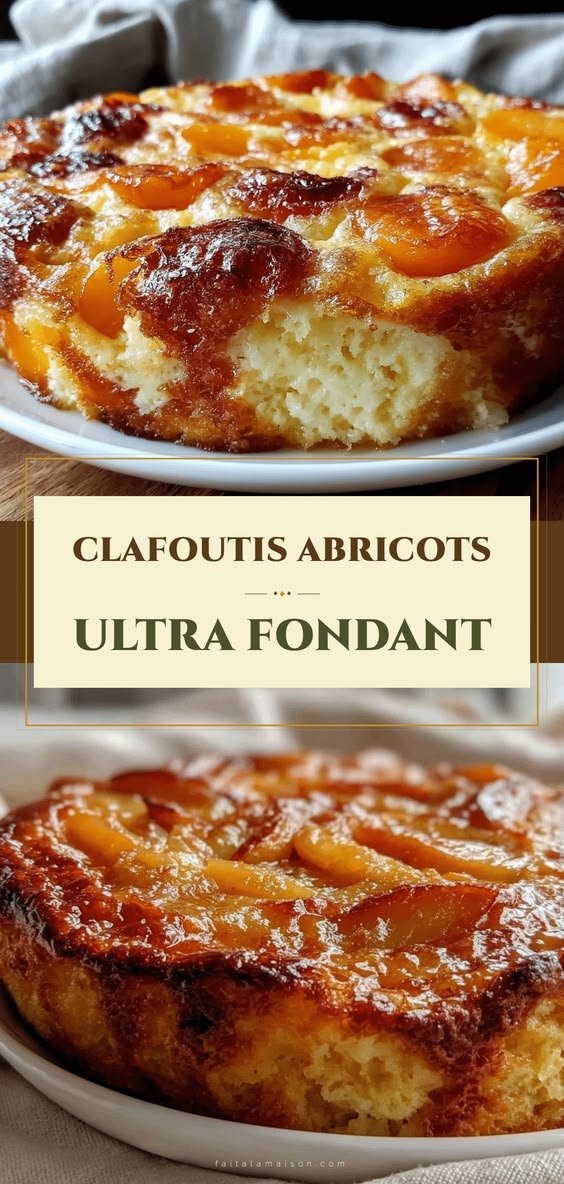 Clafoutis aux abricots ultra-fondant facile sans matière grasse ajoutée recette parfaite
