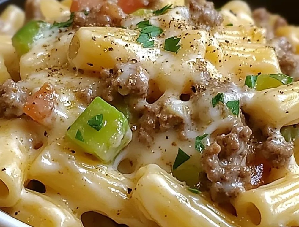 Philly Cheesesteak Pasta