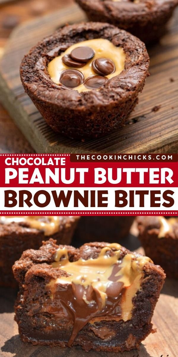 Chewy Fudge Brownie Bites