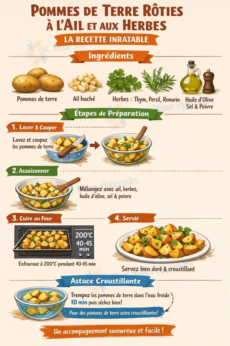 Pommes de terre rôties, un classique qui plaît à toute la famille