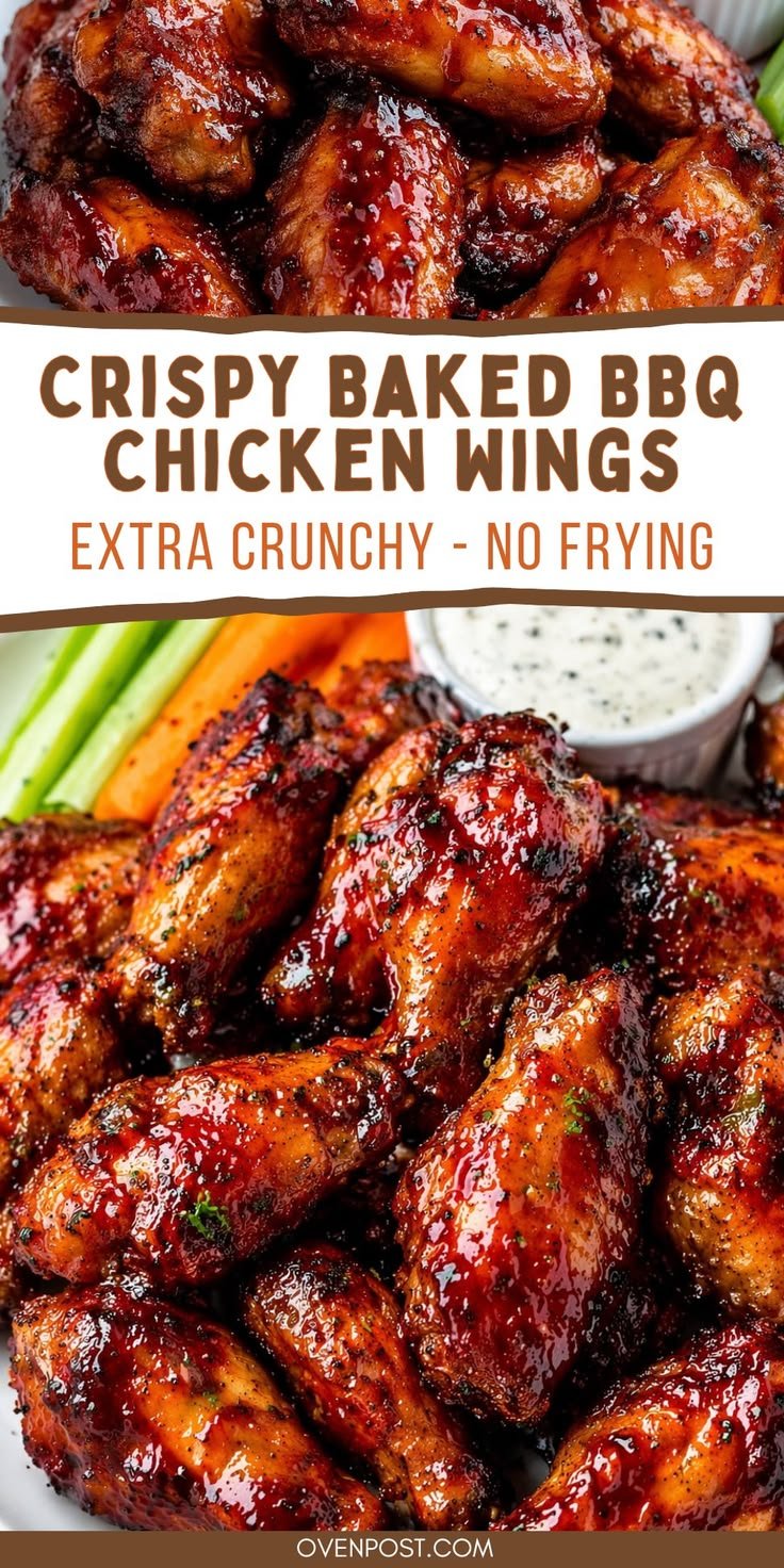 Crispy Baked BBQ Chicken Wings: No Fryer Needed