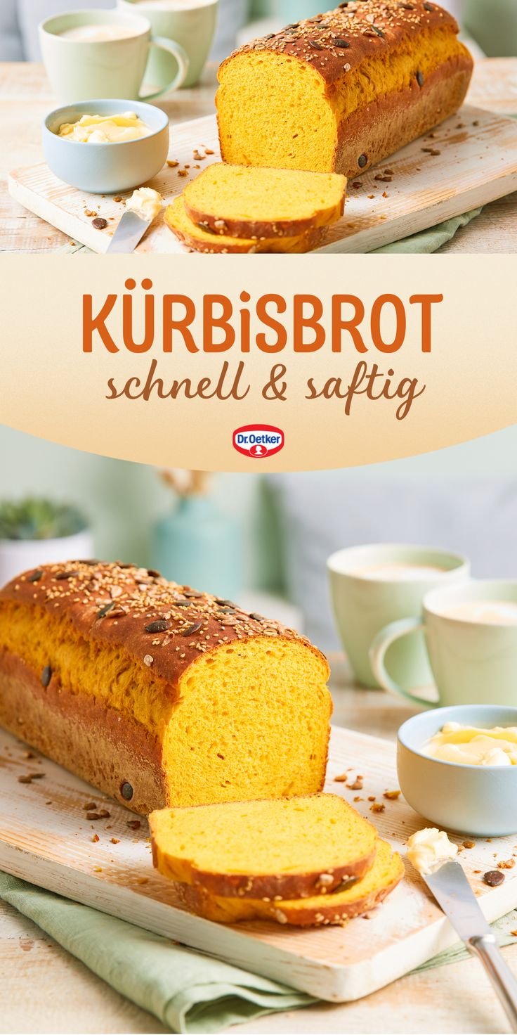 Kürbisbrot Rezept einfach I Beste Kürbis Rezepte im Herbst 2023