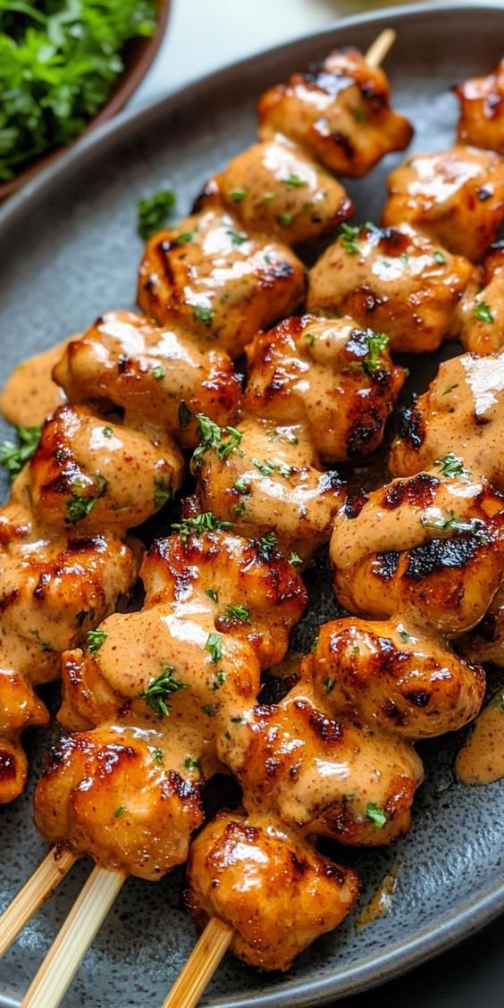 Bang Bang Chicken Skewers Recipe