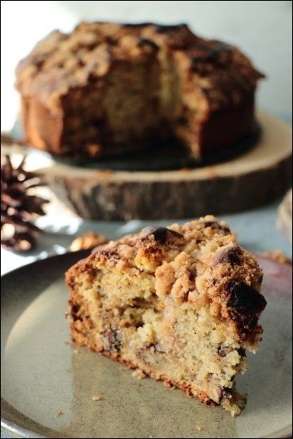 Coffee cake aux noix et sirop d’érable