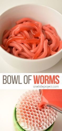Bowl of Worms: How to Make Jello Worms