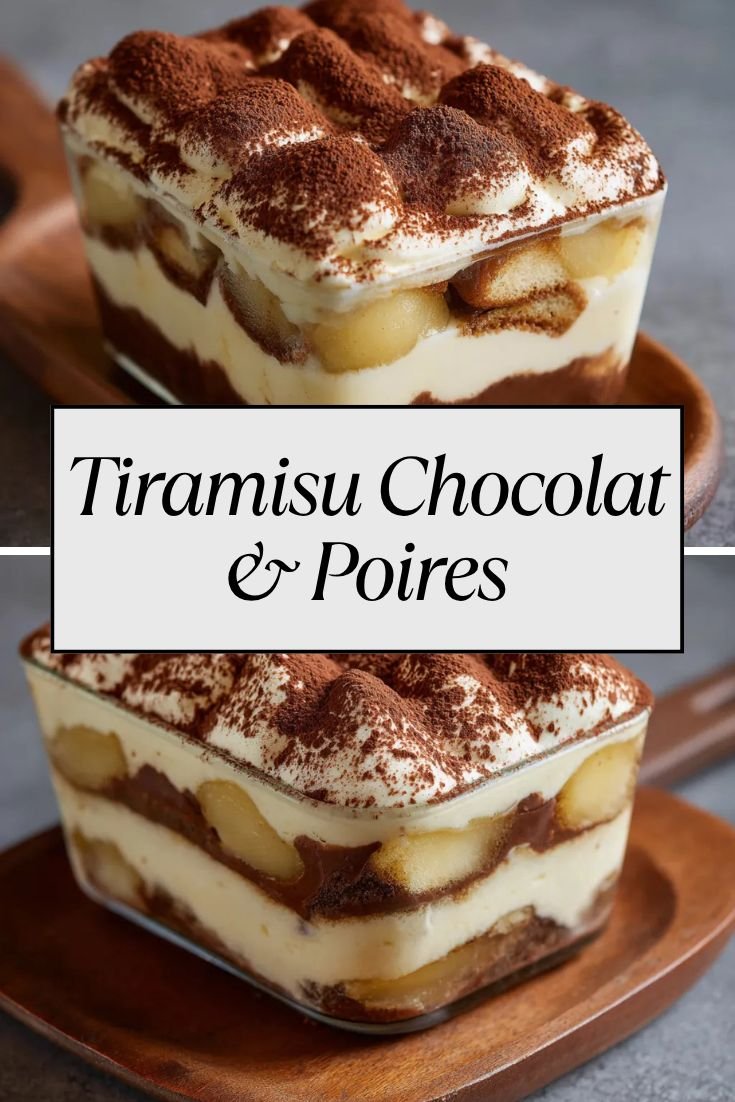 Tiramisu Chocolat & Poires