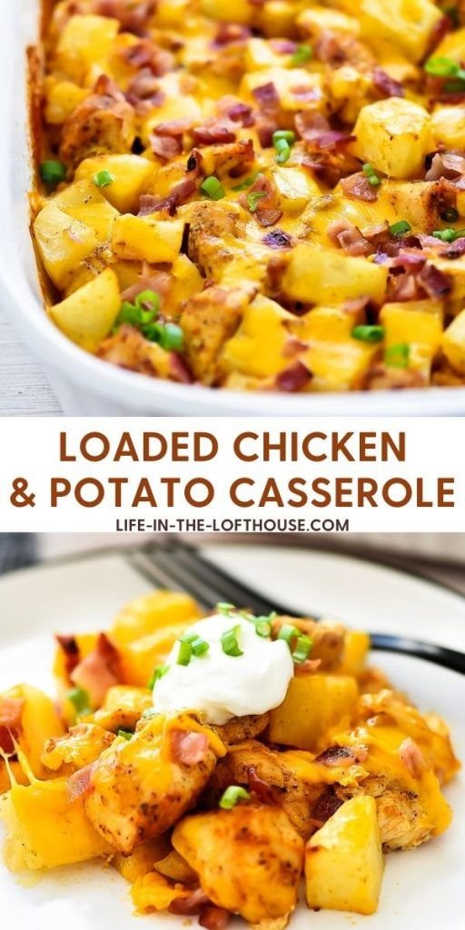 Cheesy Chicken and Potato Bake