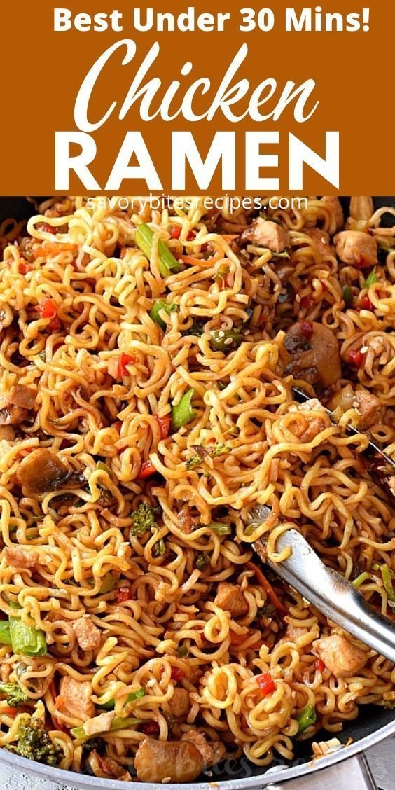 Easy Chicken Ramen Stir Fry