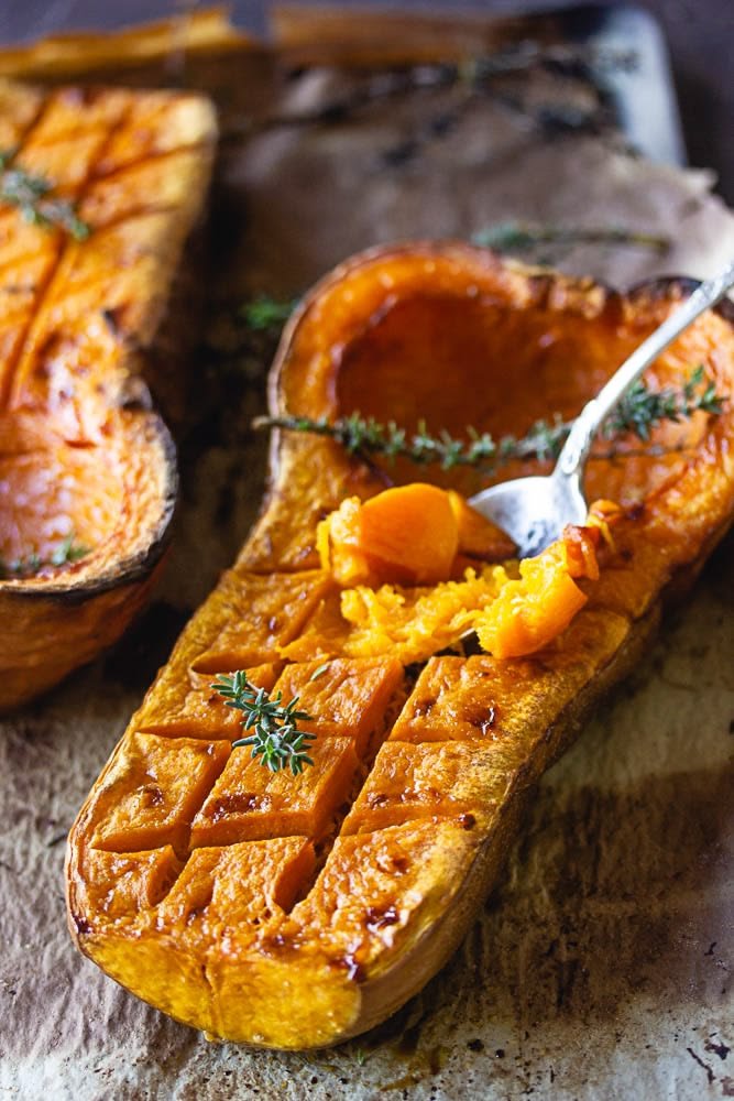 Comment faire une courge butternut rôtie? - Légumes au four