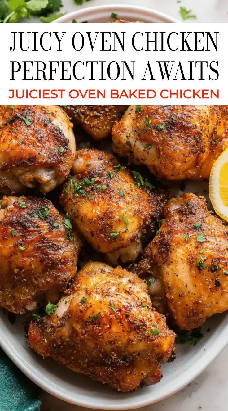 Make Easy Oven Baked Chicken Thighs for a Delicious Dinner