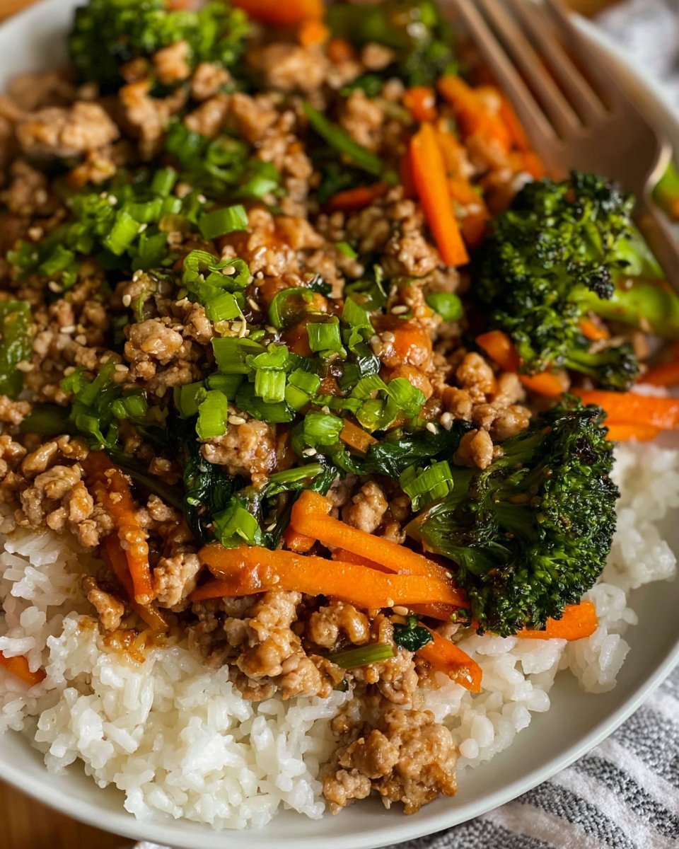 Ground Turkey Teriyaki Stir Fry