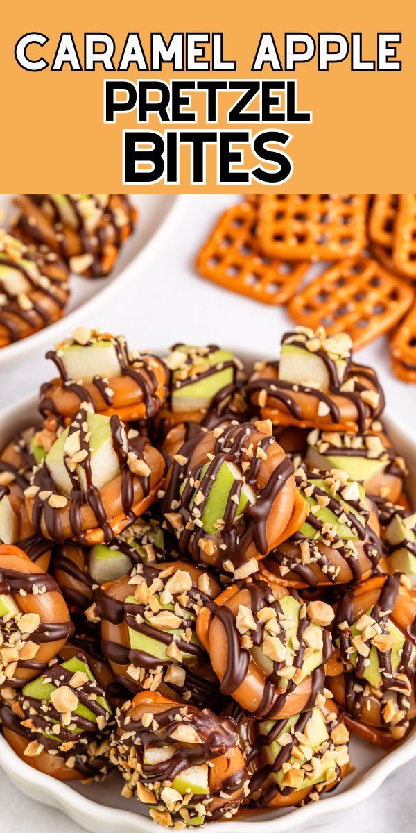 Caramel Apple Pretzel Bites