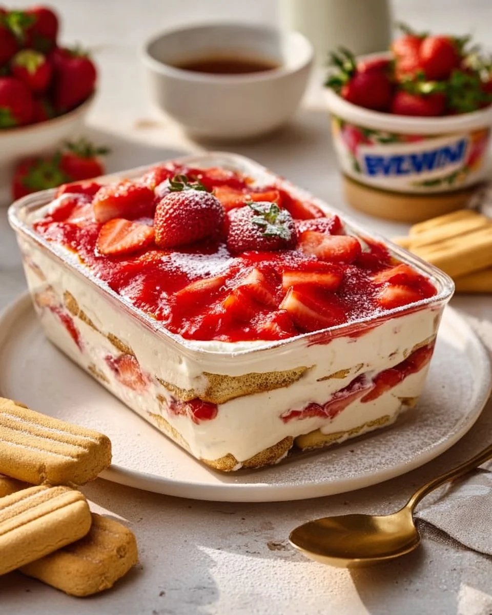Tiramisù di Fragole Light