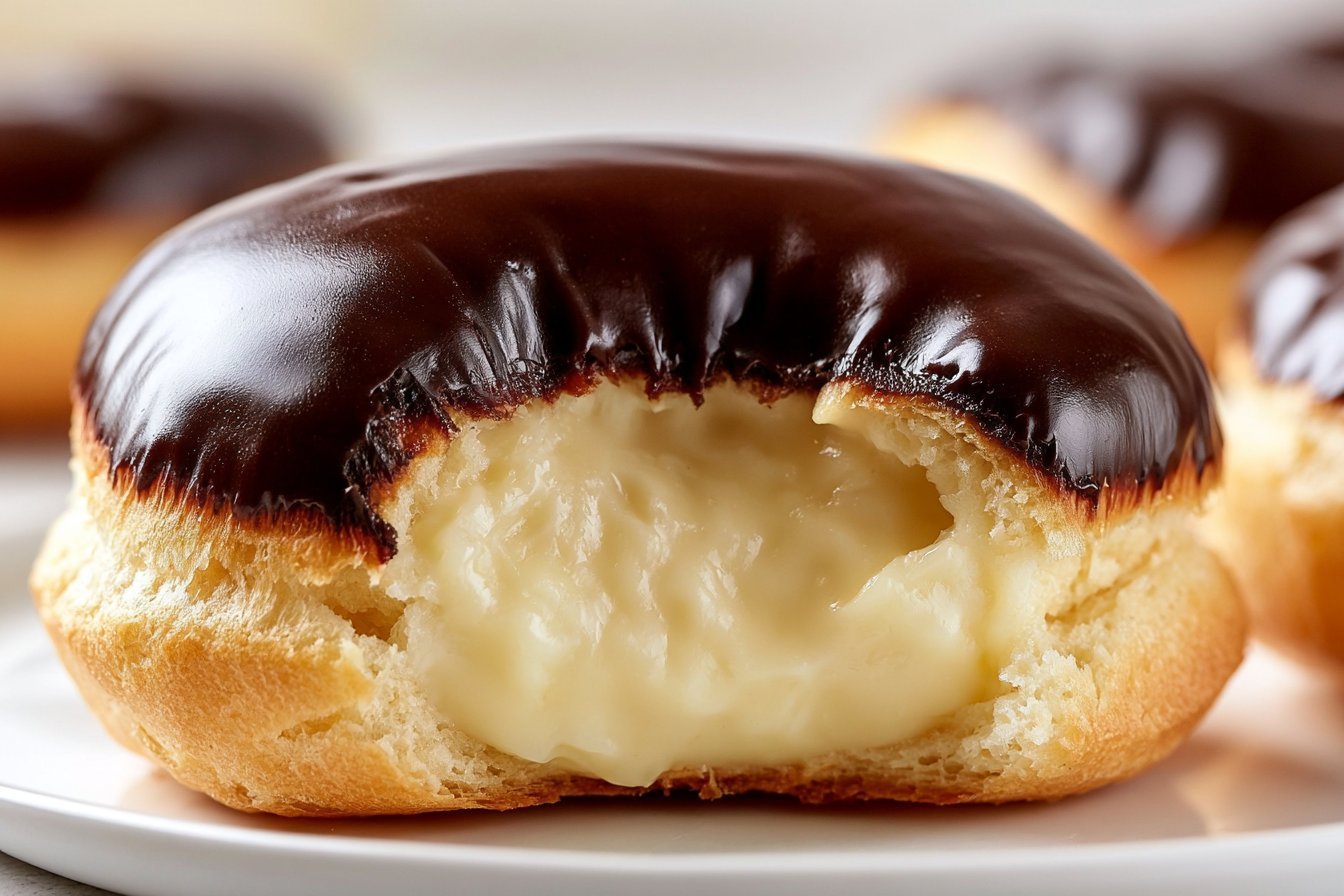 Creamy Chocolate Profiteroles With Cream