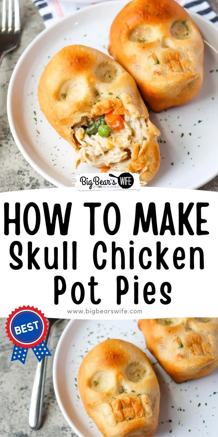 Skull Chicken Pot Pies