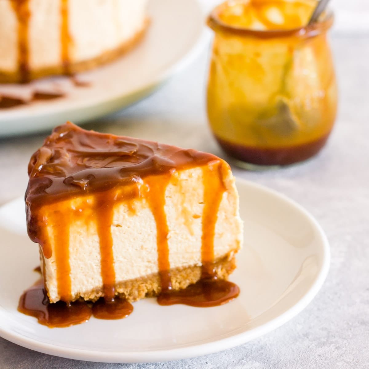 No-Bake Salted Caramel Cheesecake 2 No-Bake Salted Caramel Cheesecake