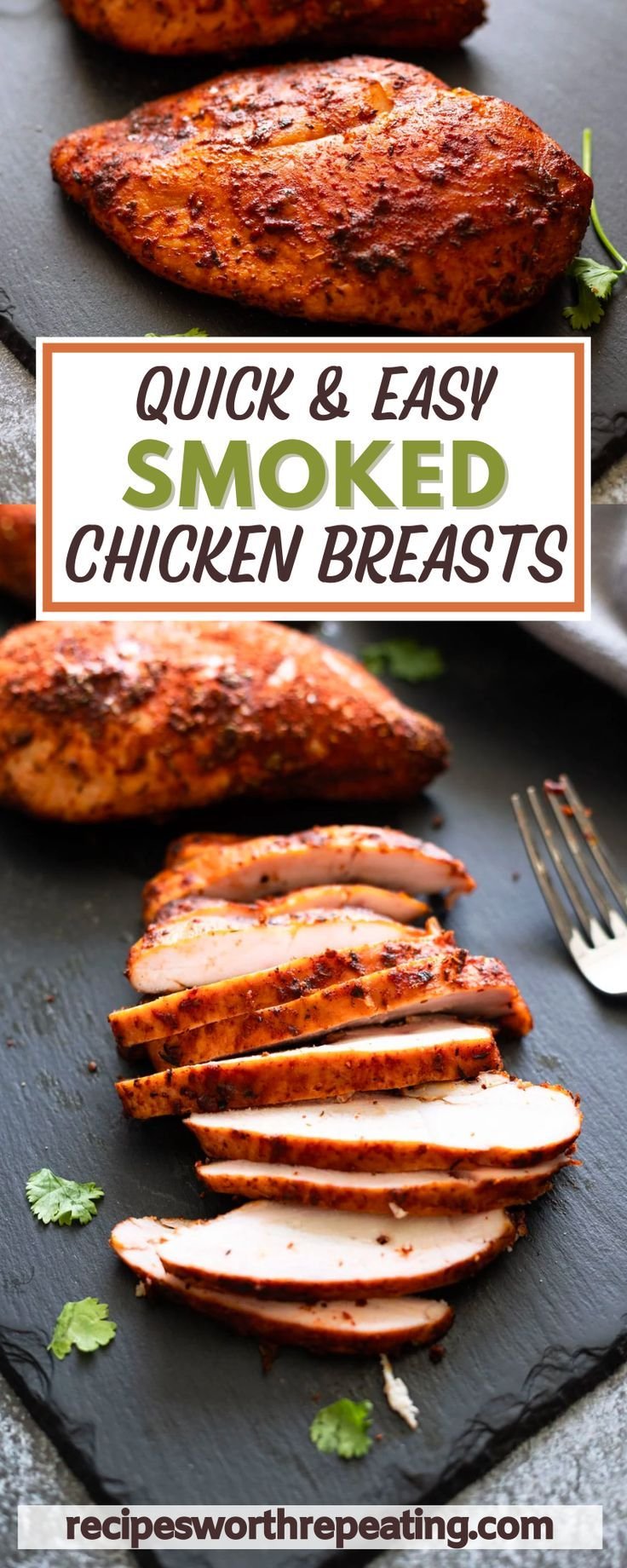 QUICK AND EASY SMOKED CHICKEN BREASTS