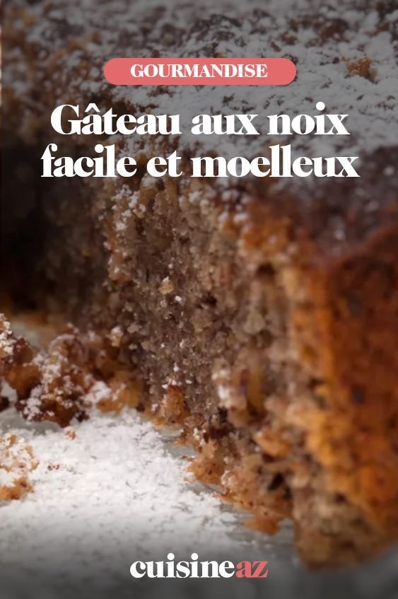 Gâteau aux noix facile et moelleux