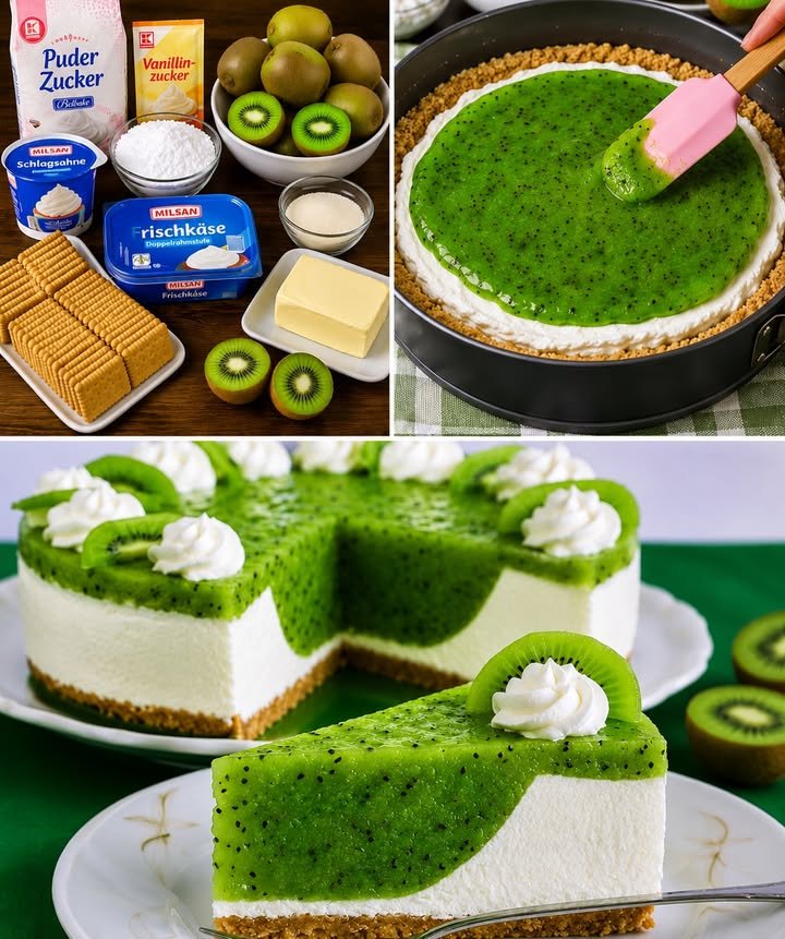 Kiwi Torte mit Frischkäse
