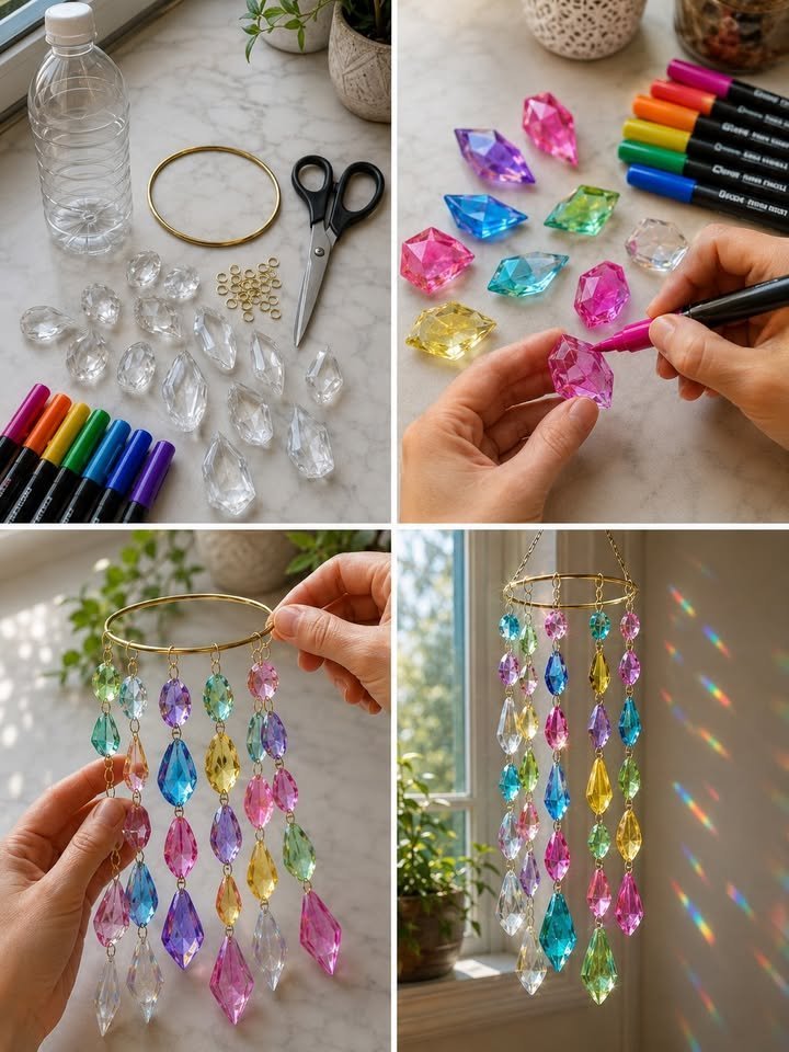 How to Make a Recycled Plastic Bottle Crystal Suncatcher 4 How to Make a Recycled Plastic Bottle Crystal Suncatcher