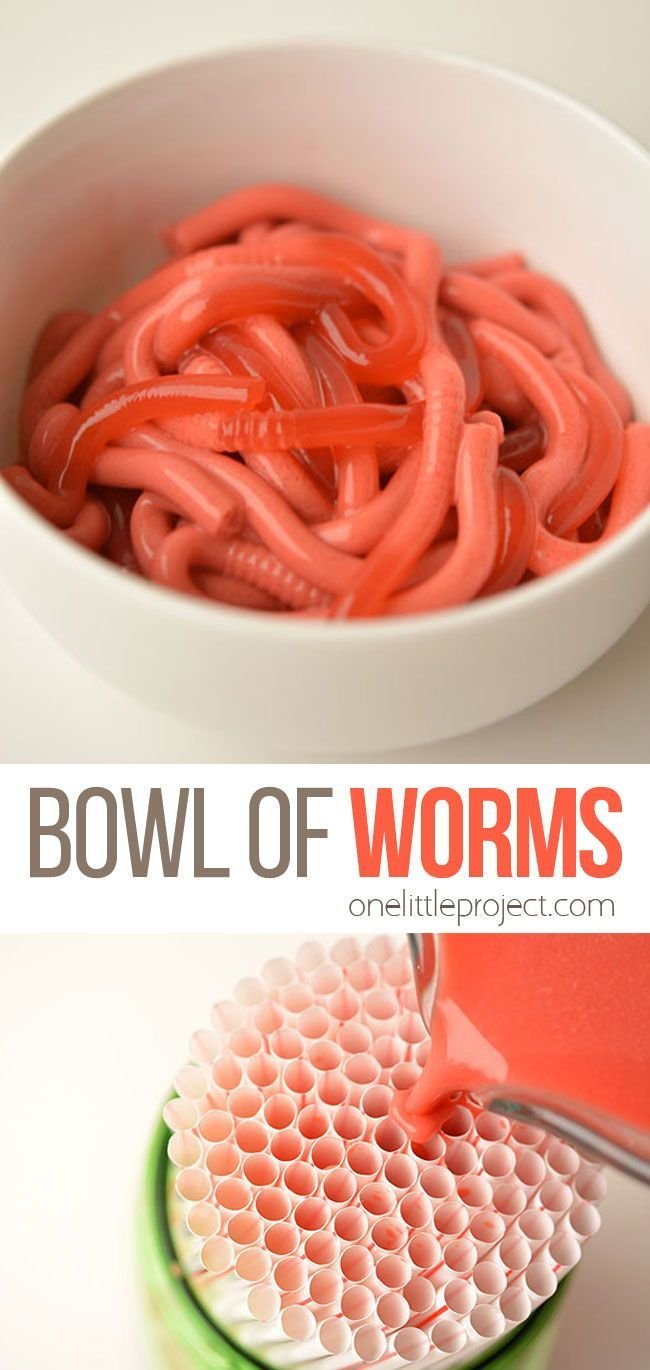 Bowl of Worms: How to Make Jello Worms