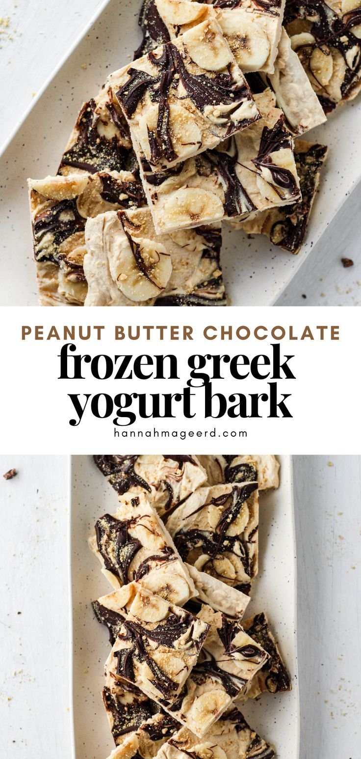 Peanut Butter Chocolate Yogurt Bark