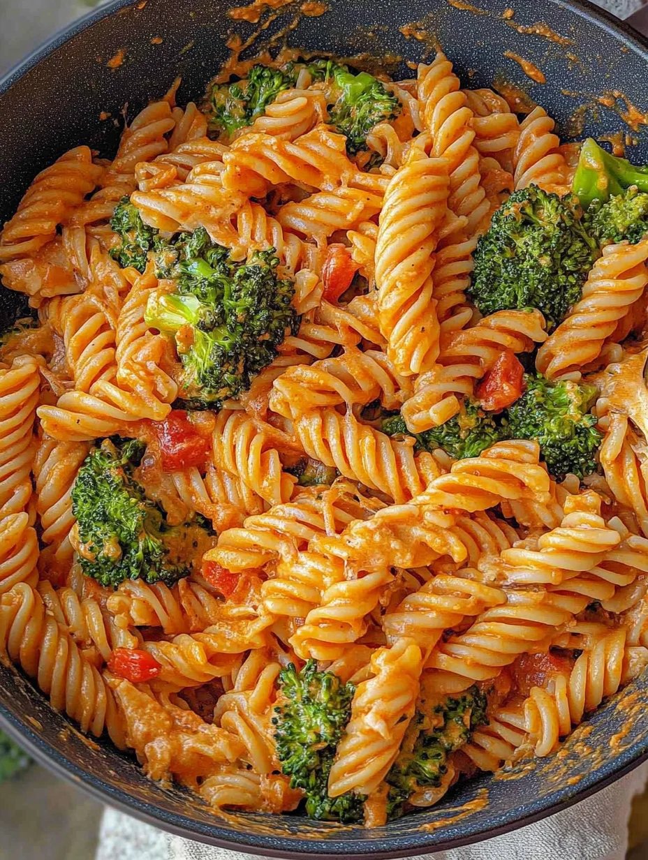 Cremige Tomatenpasta mit Brokkoli