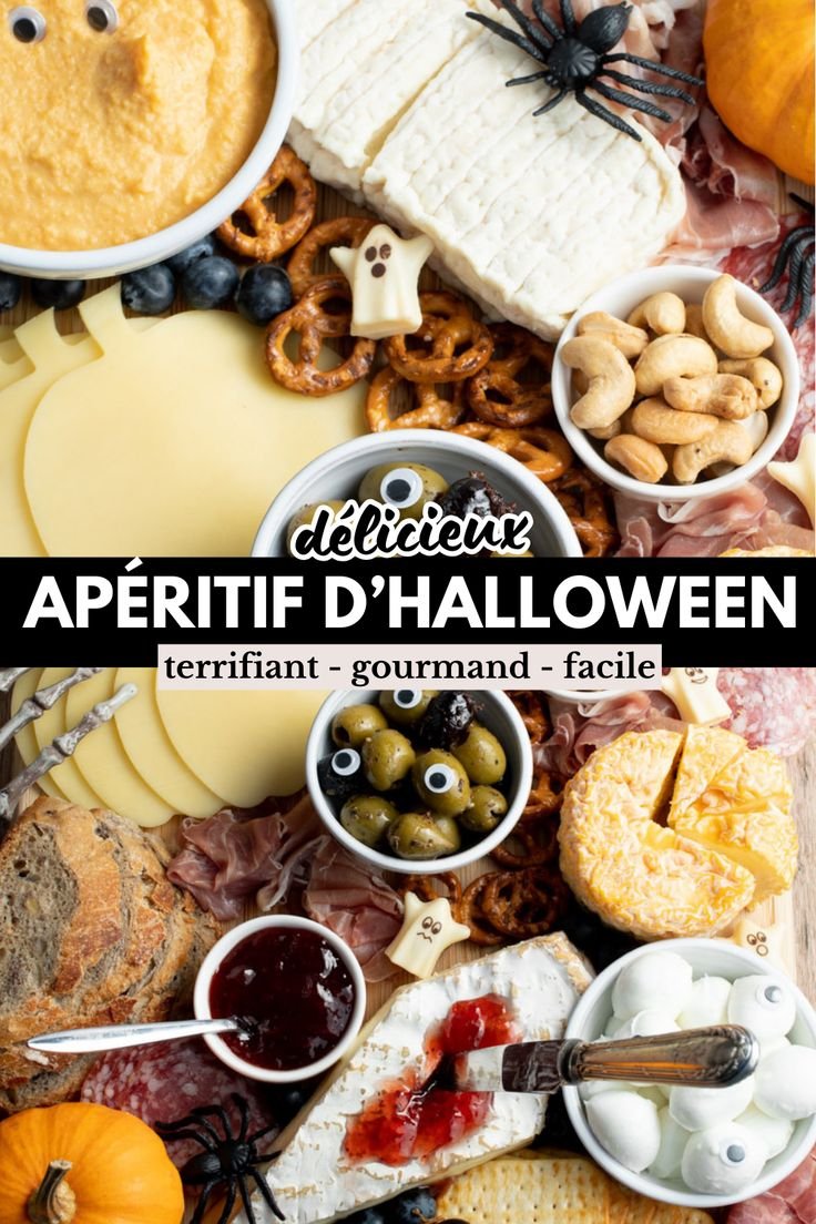 Planche apéritive d’Halloween : facile, rapide, surprenante et effrayante
