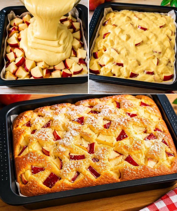 Apfelkuchen in 10 Minuten